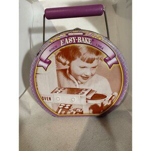 Vintage Easy-Bake Tin Lunchbox Style Container With Handle